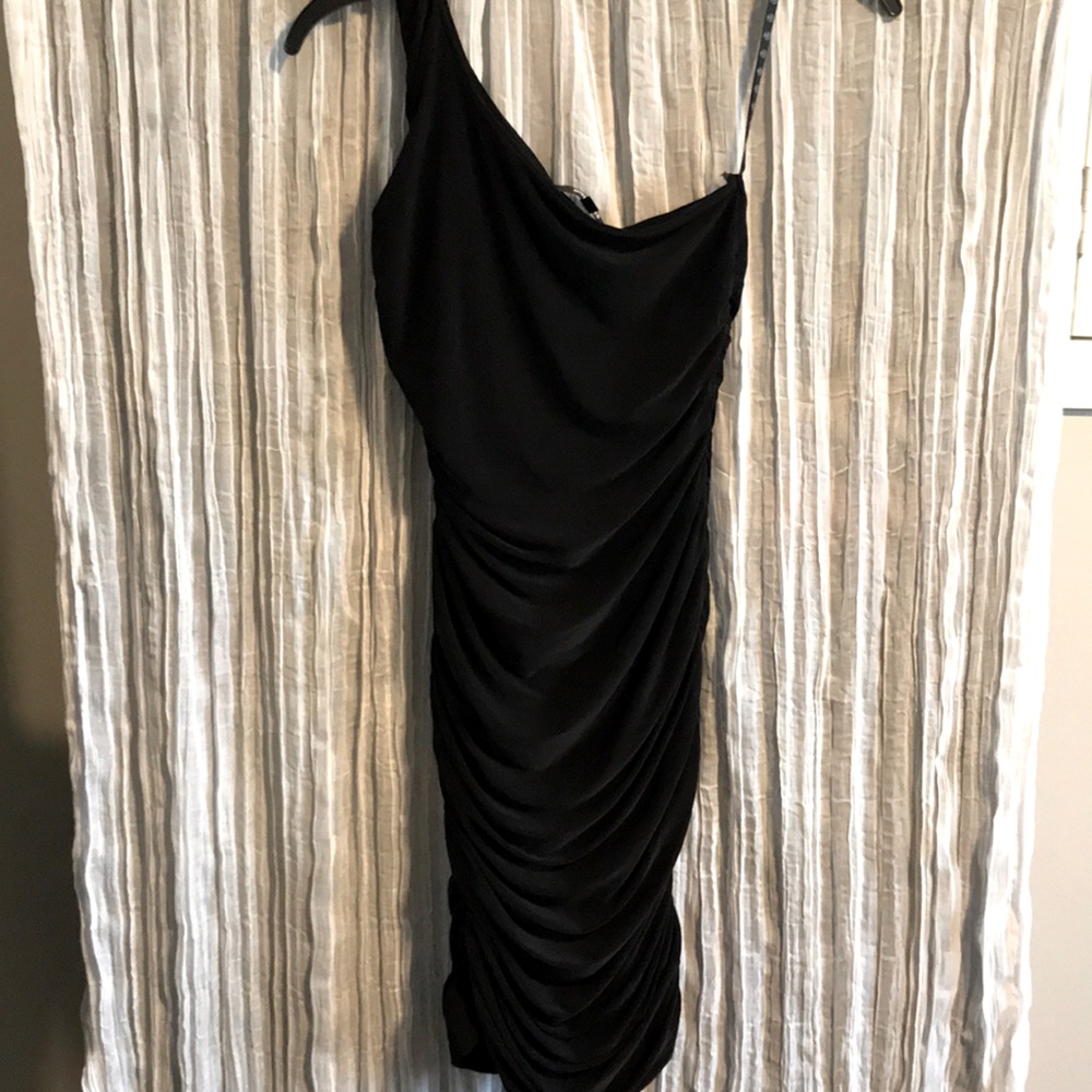 Missguided Bodycon One Shoulder Midi Runs Big Sz 2